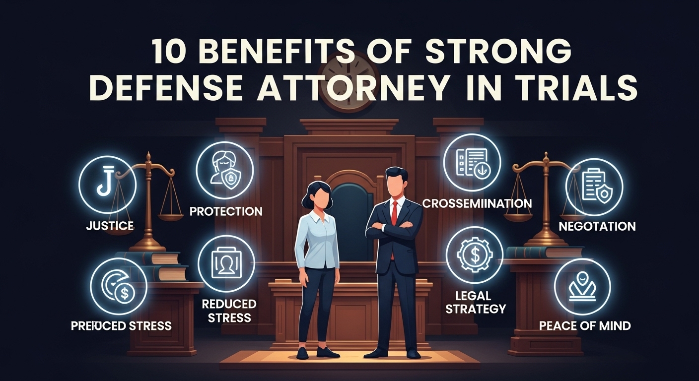 10 Benefits of Strong Defense Attorneys in Trials