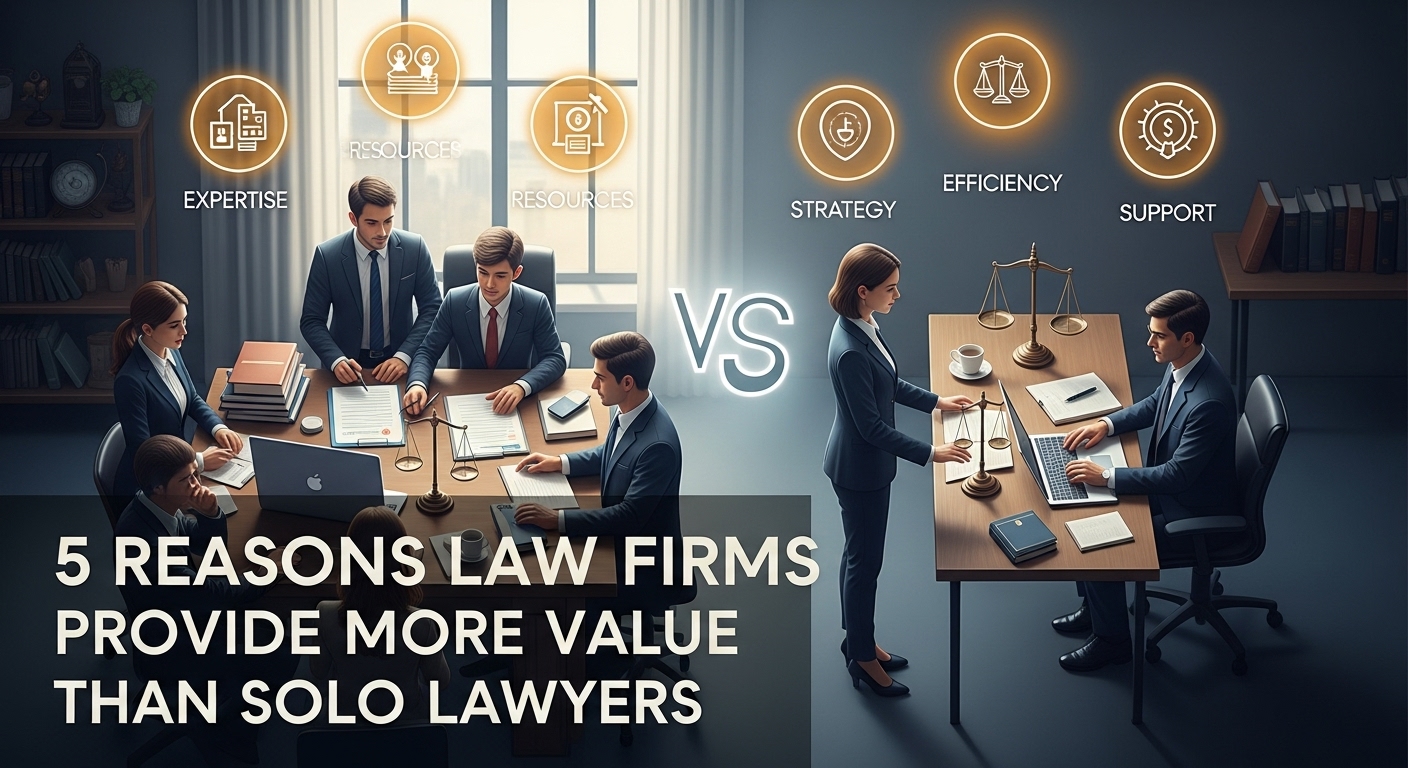 5 Reasons Law Firms Provide More Value Than Solo Lawyers