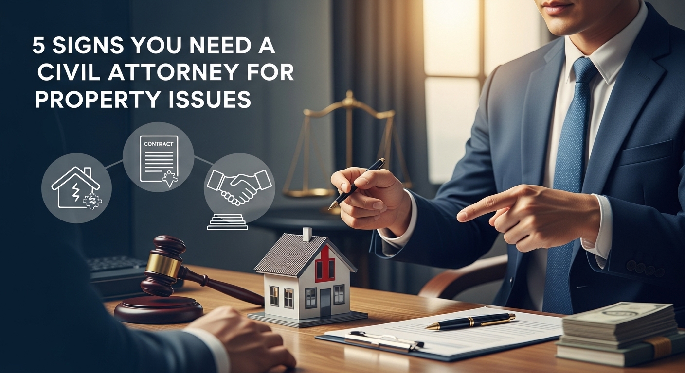 5 Signs You Need a Civil Attorney for Property Issues