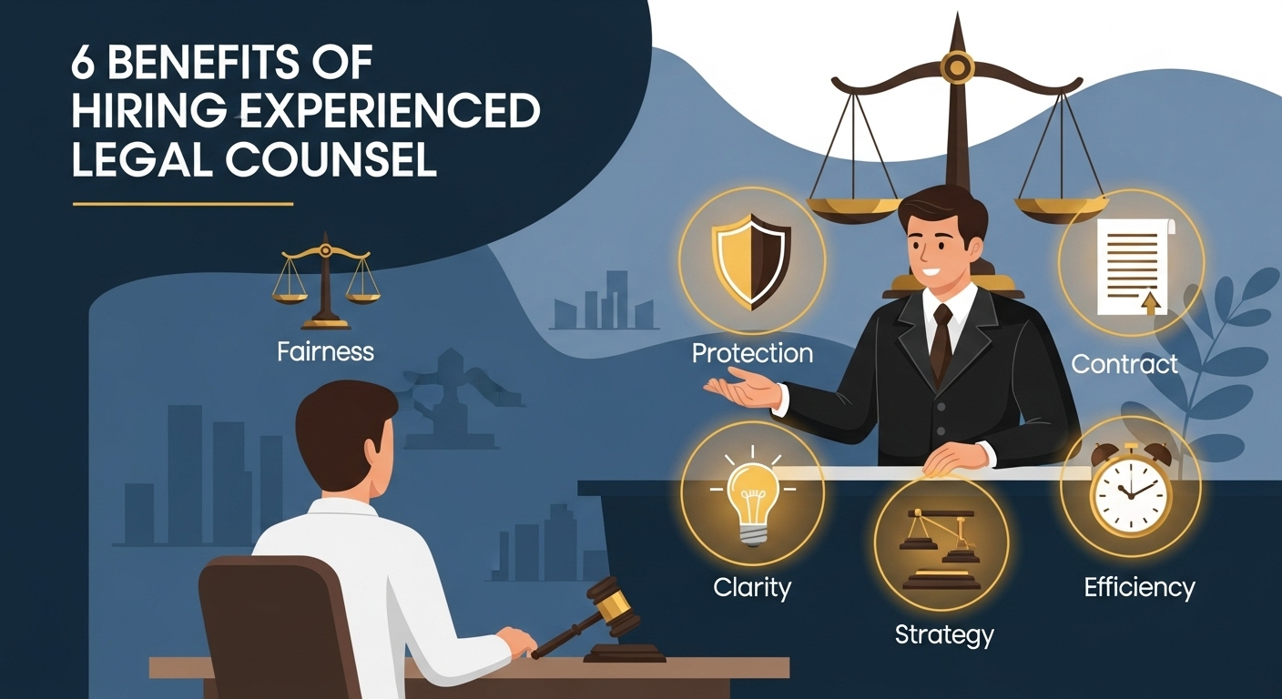 6 Benefits of Hiring Experienced Legal Counsel