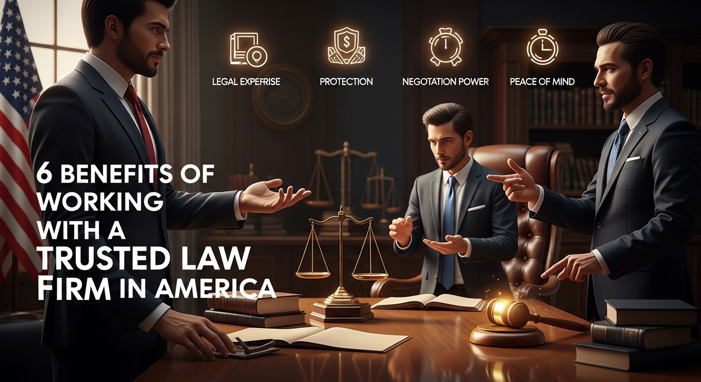 6 Benefits of Working with a Trusted Law Firm in America