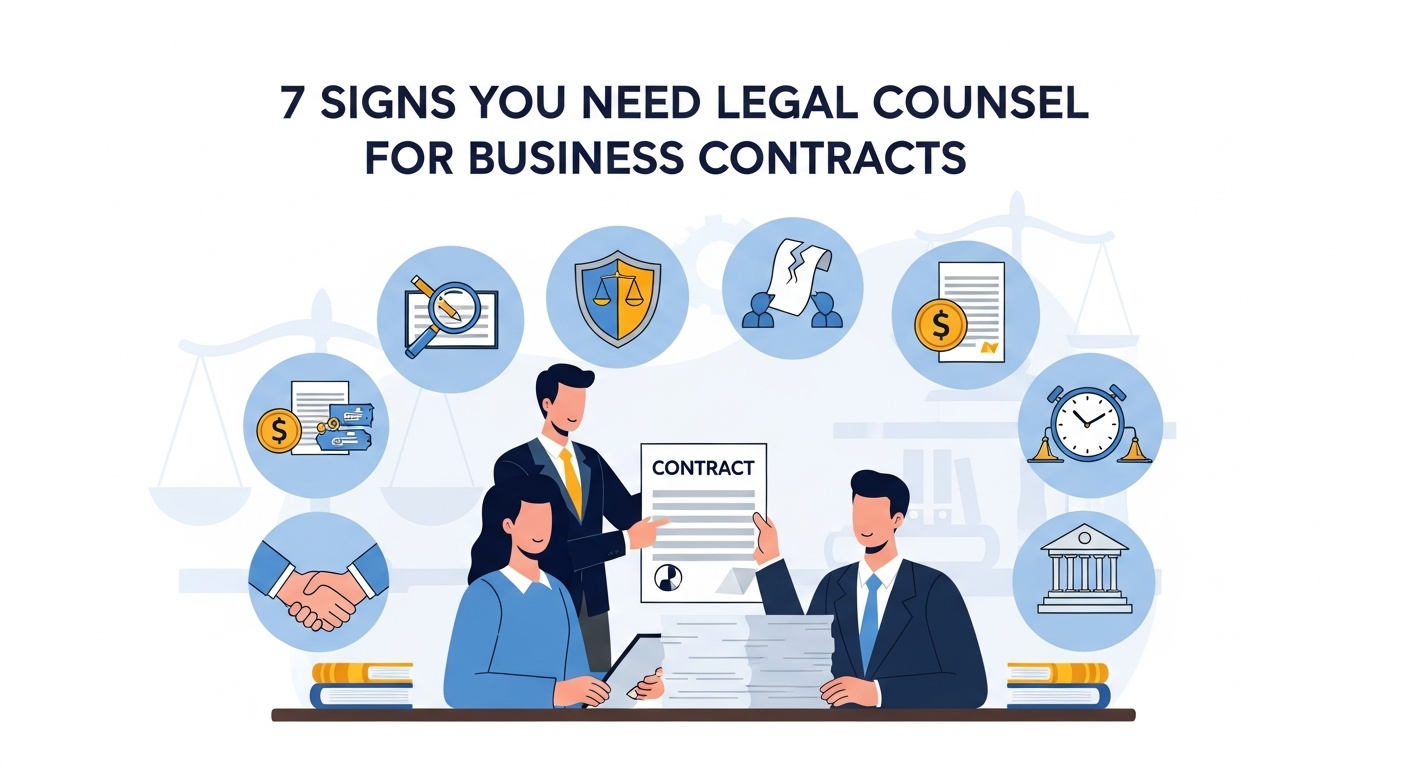 7 Signs You Need Legal Counsel for Business Contracts