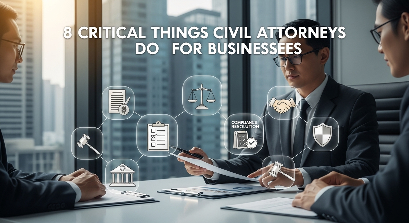 8 Critical Things Civil Attorneys Do for Businesses