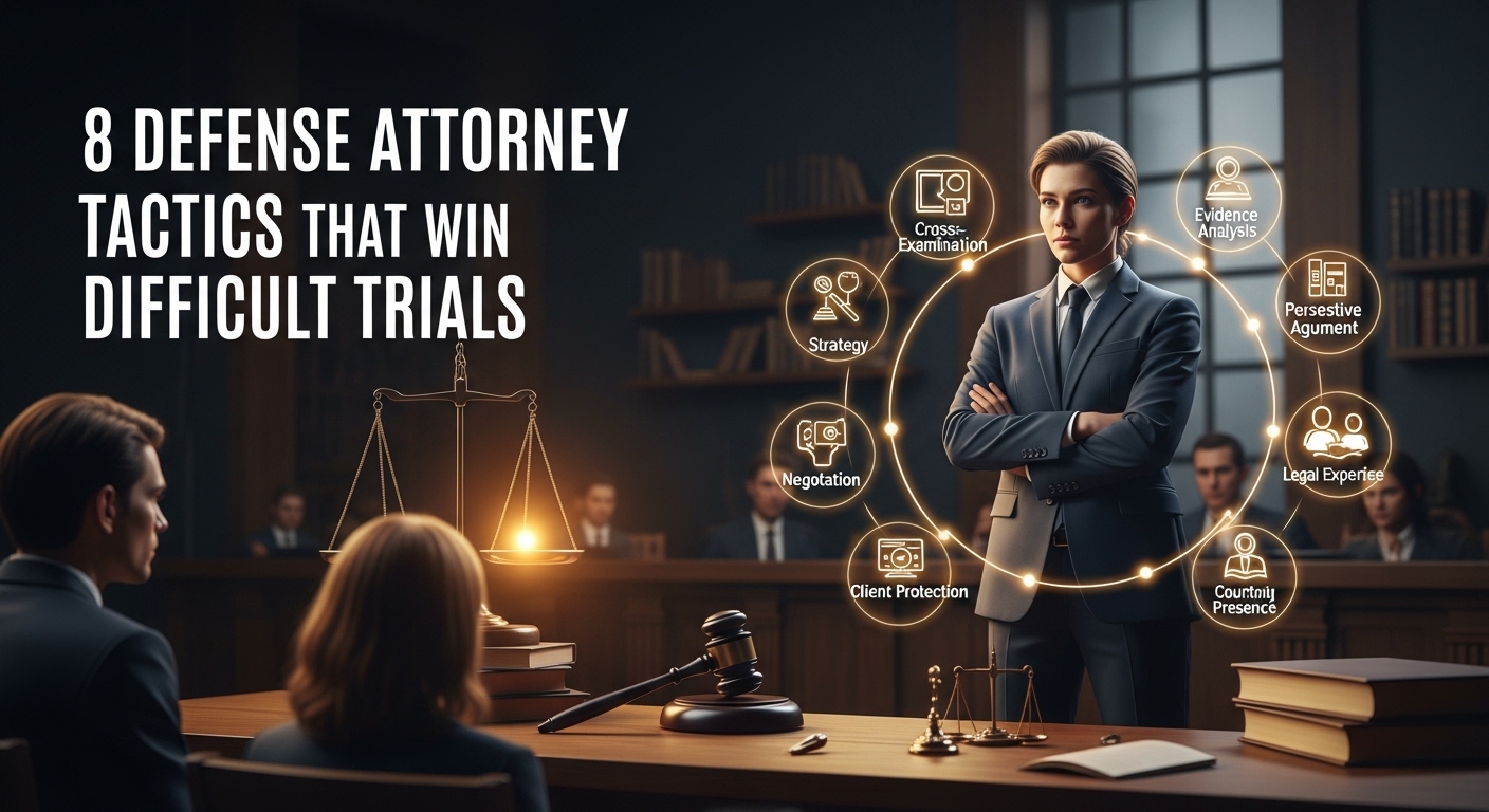 8 Defense Attorney Tactics That Win Difficult Trials