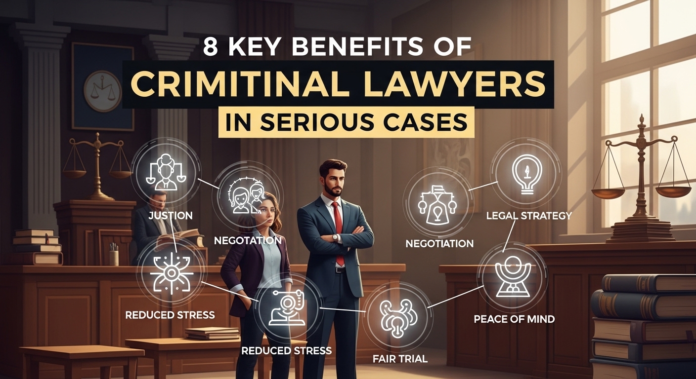 8 Key Benefits of Criminal Lawyers in Serious Cases
