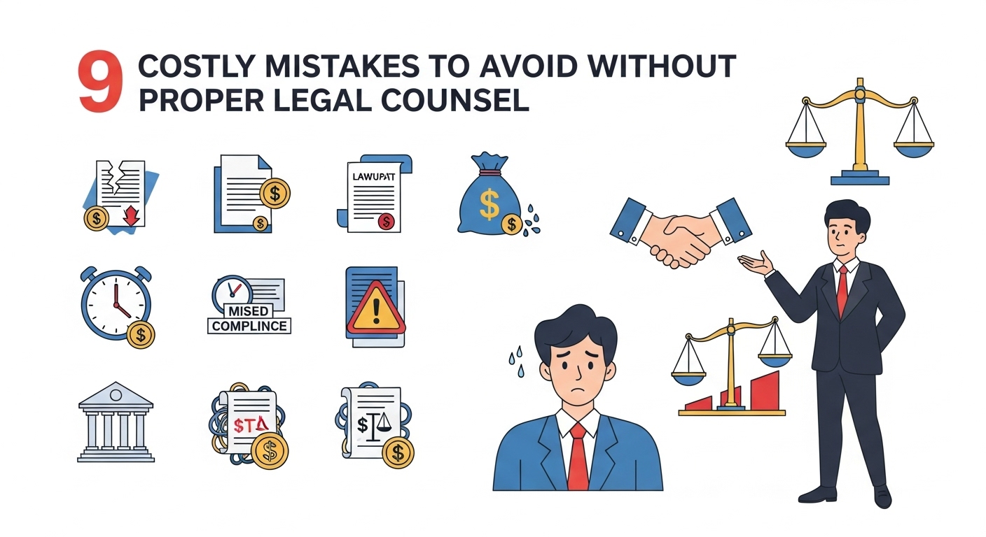 9 Costly Mistakes to Avoid Without Proper Legal Counsel
