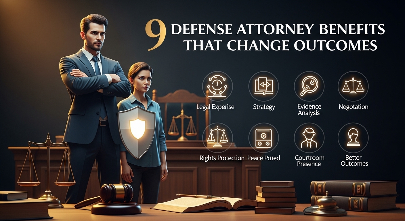 9 Defense Attorney Benefits That Change Outcomes