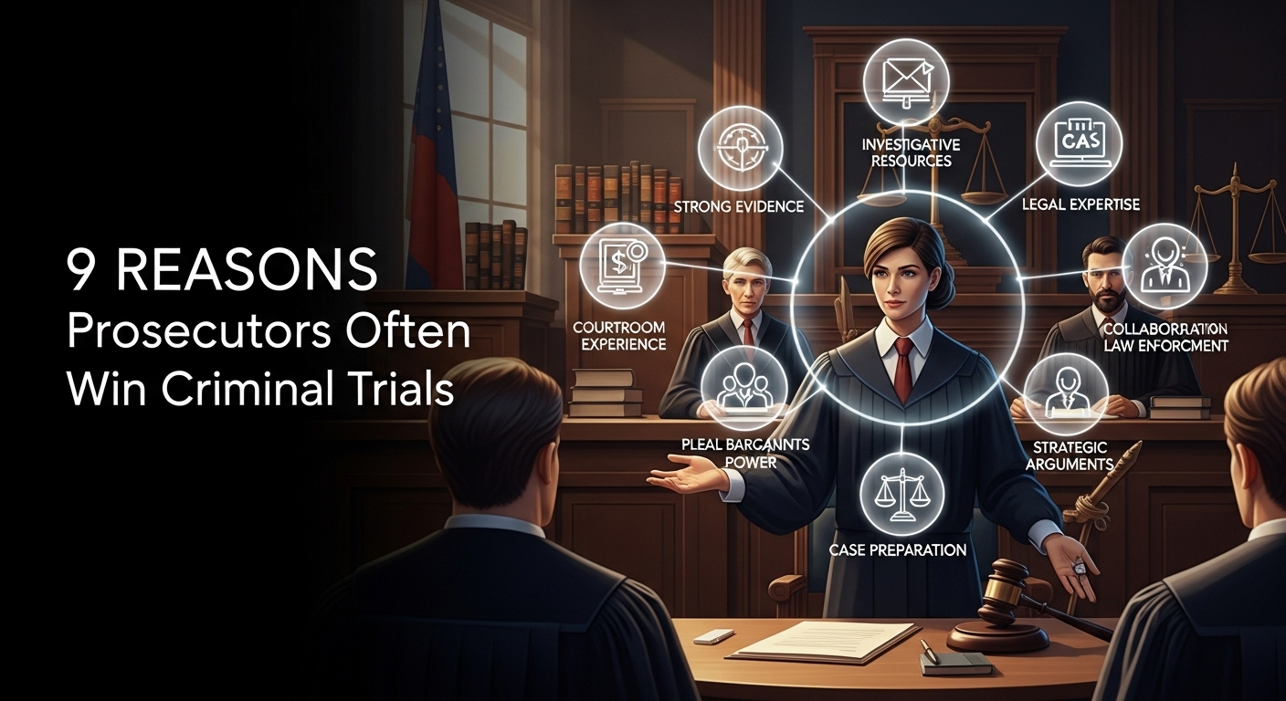9 Reasons Prosecutors Often Win Criminal Trials