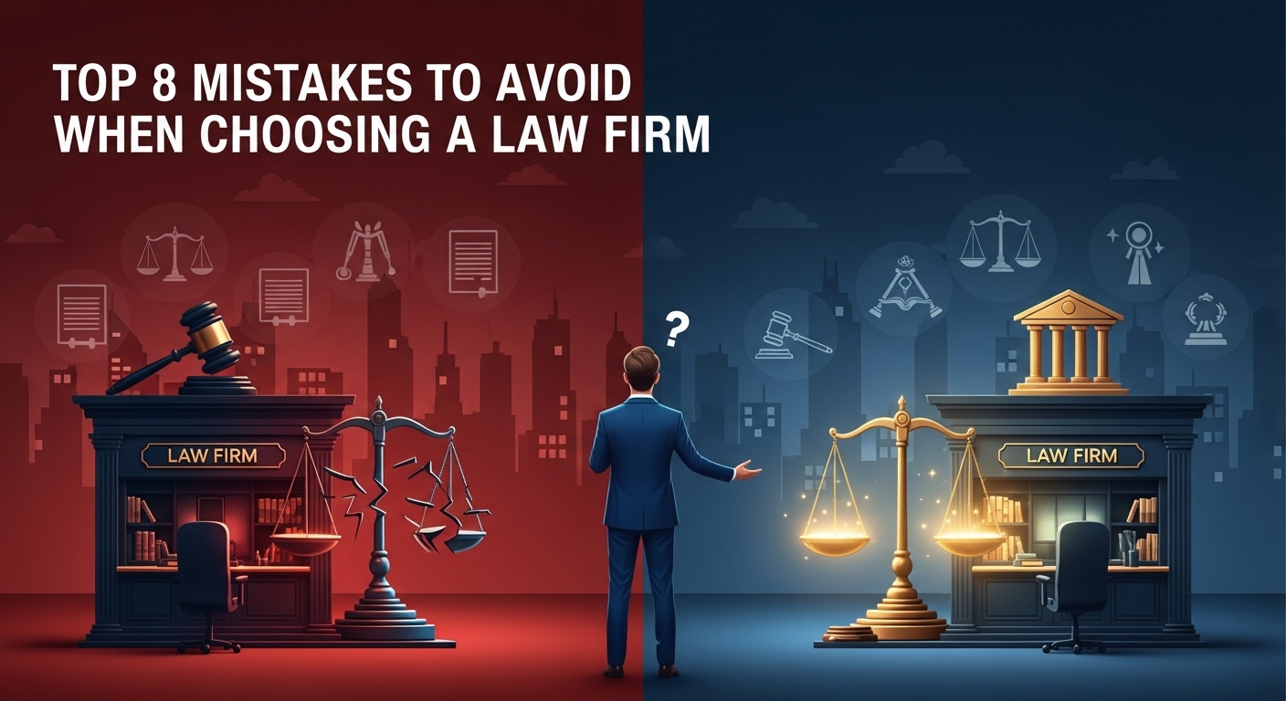 Top 8 Mistakes to Avoid When Choosing a Law Firm